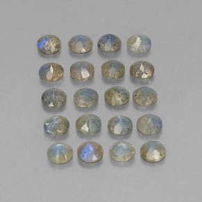 Labradorite naturale multicolore da  ct, trasparente, trasparente/traslucido