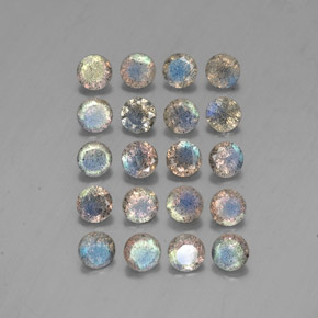 Labradorite naturale multicolore da  ct, trasparente, trasparente/traslucido