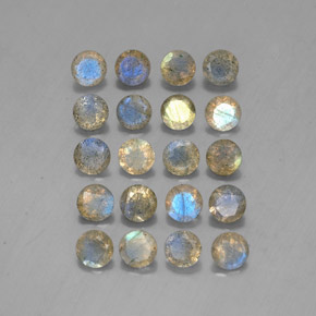 Labradorite naturale multicolore da  ct, trasparente, trasparente/traslucido