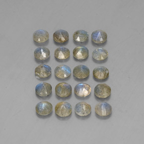 Labradorite naturale multicolore da  ct, trasparente, trasparente/traslucido