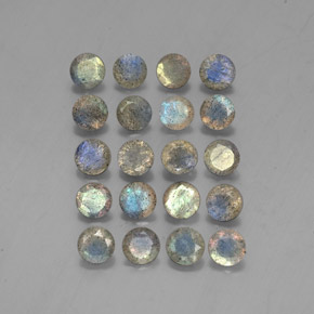 Labradorite naturale multicolore da  ct, trasparente, trasparente/traslucido