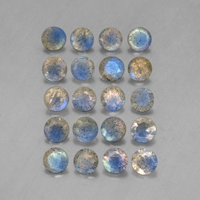 Labradorite naturale multicolore da  ct, trasparente, trasparente/traslucido