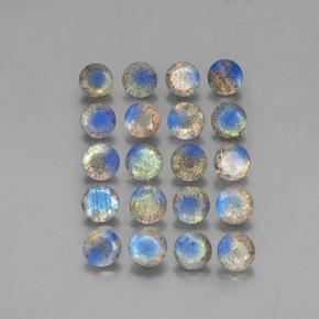 Gemme di Labradorite Multicolore naturale da  ct, Trasparente, Trasparente/Traslucido