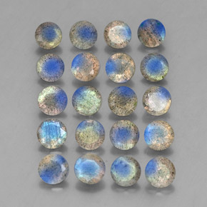 Gemme di Labradorite Multicolore naturale da  ct, Trasparente, Trasparente/Traslucido