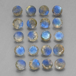 Gemme di Labradorite Multicolore naturale da  ct, Trasparente, Trasparente/Traslucido