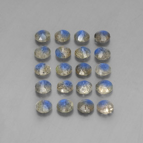 Gemme di Labradorite Multicolore naturale da  ct, Trasparente, Trasparente/Traslucido