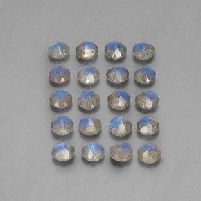 Labradorite naturale multicolore da  ct, trasparente, trasparente/traslucido