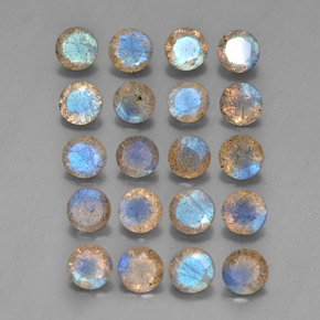 Labradorite naturale multicolore da  ct, trasparente, trasparente/traslucido