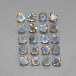 Gemme di Labradorite Multicolore naturale da  ct, Trasparente, Trasparente/Traslucido