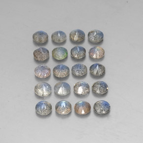 Labradorite naturale multicolore da  ct, trasparente, trasparente/traslucido