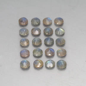 Labradorite naturale multicolore da  ct, trasparente, trasparente/traslucido