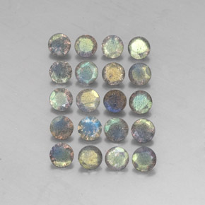 Labradorite naturale multicolore da  ct, trasparente, trasparente/traslucido