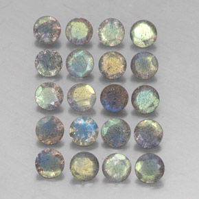 Labradorite naturale multicolore da  ct, trasparente, trasparente/traslucido