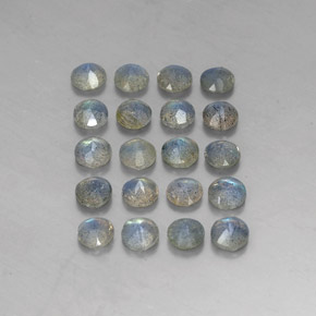 Labradorite naturale multicolore da  ct, trasparente, trasparente/traslucido