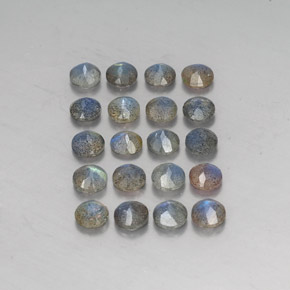 Labradorite naturale multicolore da  ct, trasparente, trasparente/traslucido