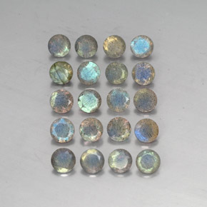 Labradorite naturale multicolore da  ct, trasparente, trasparente/traslucido