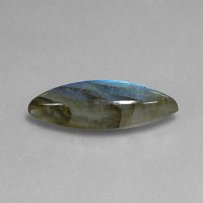Labradorite naturale multicolore da 8,91 ct, marchesa, traslucido