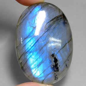 Labradorite Multicolore naturale da 88.56 ct, Taglio ovale, Traslucido