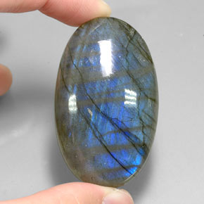 Labradorite Multicolore naturale da 113.10 ct, Taglio ovale, Traslucido
