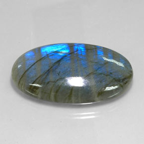 Labradorite Multicolore naturale da 113.10 ct, Taglio ovale, Traslucido