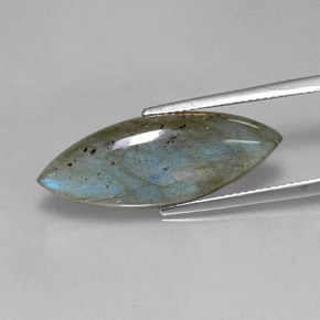Labradorite naturale multicolore da 10,15 ct, marchesa, traslucido
