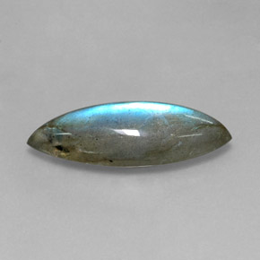 Labradorite naturale multicolore da 9,18 ct, marchesa, traslucido