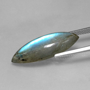 Labradorite naturale multicolore da 9,18 ct, marchesa, traslucido