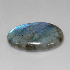 Labradorite Multicolore naturale da 25.23 ct, Taglio ovale, Traslucido