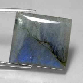 Labradorite Multicolore naturale da 36.48 ct, Taglio a baguette, Traslucido