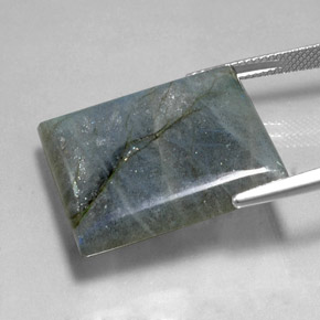 Labradorite Multicolore naturale da 36.48 ct, Taglio a baguette, Traslucido