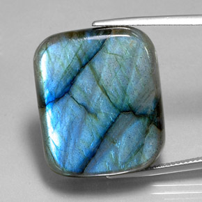 Labradorite Multicolore naturale da 45.02 ct, Taglio a cuscino, Traslucido
