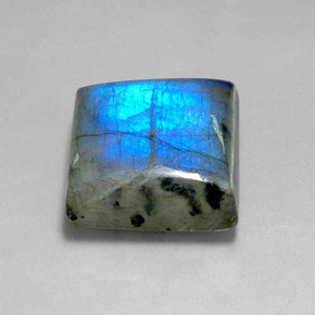 Labradorite Multicolore naturale da 36.07 ct, Quadrato, Traslucido