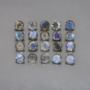 Labradorite naturale multicolore da  ct, trasparente, trasparente/traslucido