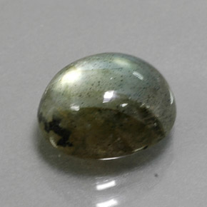 Labradorite naturale multicolore da 3,19 ct, taglio ovale, traslucido