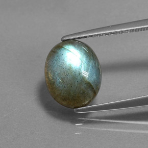 Labradorite Multicolore naturale da 2.93 ct, Taglio ovale, Traslucido