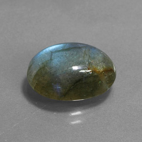 Labradorite Multicolore naturale da 6.39 ct, Taglio ovale, Traslucido