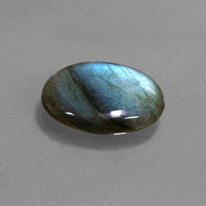 Labradorite Multicolore naturale da 3.74 ct, Taglio ovale, Traslucido