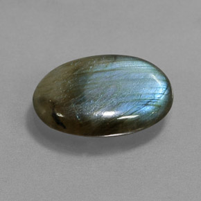Labradorite Multicolore naturale da 4.13 ct, Taglio ovale, Traslucido