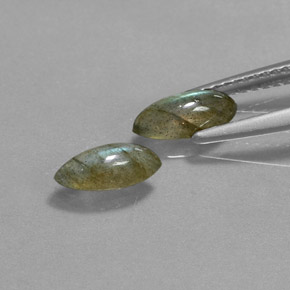 Labradorite naturale multicolore da  ct, marchesa, traslucido