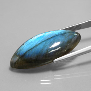Labradorite naturale multicolore da 28,88 ct, marchesa, traslucido