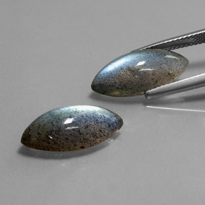 Gemme di Labradorite Multicolore naturale da  ct, Trasparente, Trasparente/Traslucido