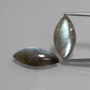 Labradorite naturale multicolore da  ct, trasparente, trasparente/traslucido