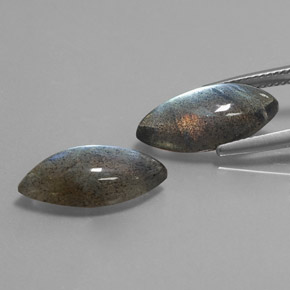 Labradorite naturale multicolore da  ct, trasparente, trasparente/traslucido