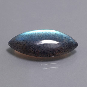 Labradorite naturale multicolore da 12,31 ct, marchesa, traslucido