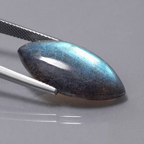 Labradorite naturale multicolore da 12,31 ct, marchesa, traslucido