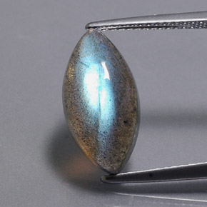 Labradorite Multicolore naturale da 4.83 ct, Trasparente, Trasparente/Traslucido
