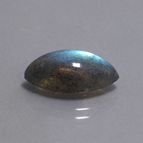 Labradorite Multicolore naturale da 4.83 ct, Trasparente, Trasparente/Traslucido