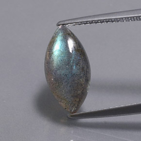 Labradorite naturale multicolore da 2,98 ct, trasparente, trasparente/traslucido