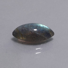 Labradorite naturale multicolore da 2,98 ct, trasparente, trasparente/traslucido