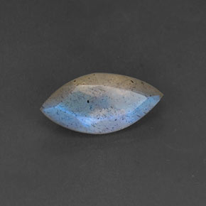 Labradorite Grigio blu scuro naturale da 2.19 ct, Trasparente, Trasparente/Traslucido